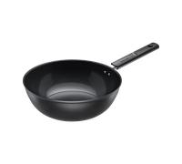 Fiskars Sartén Wok Hard Face 28 cm, 4,5 L, Antiadherente, Apta para todas las placas, Negro