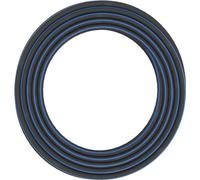 Fiskars Manguera de riego L, Protegido contra los rayos UV, Probado a presión, Nivel de rigidez a la torsión 4 (sobre 5), 30 m, Ø 1,3 cm (1/2''), 4,2 kg, Negro/Naranja/Azul, 1027105
