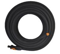 Fiskars Manguera de riego porosa, Con control de flujo, Se puede cortar individualmente, Tamaño universal, 15 m, Ø 1,3 cm (1/2''), 1,63 kg, Negro/Naranja, 1025935