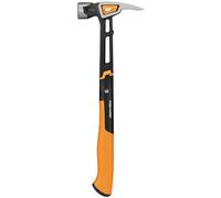Fiskars Martillo Encofrador IsoCore XXL, Para clavar clavos, 41 cm, 1,02 kg