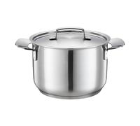 Fiskars Cazuela, 3 L, Sin revestimiento, Apto para todas las placas de cocción, Acero inoxidable reciclado, All Steel, Plateado, 1064751