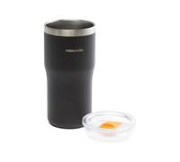 Fiskars On-the-go Vaso térmico, 0,5 L, Vaso térmico para café y té, Sin BPA, Taza de café ergonómica y apilable, Altura 16,2 cm, Negro, 1078762