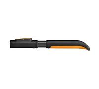 Fiskars OneClick Mango S, Mango corto para cabezales de herramientas de jardín, Cambio sin esfuerzo con un solo clic, Adecuado para arriates elevados y balcones, 29 cm, Negro/Naranja, 1080548