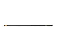 FISKARS OneClick Mango Telescópico M, Extensible de 119 a 179 cm | Cambio en 1 Clic, Adaptador QuikFit Disponible por Separado, Empuñadura SoftGrip, Aluminio, Negro y Naranja, 1080671