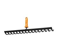 Fiskars OneClick Rastrillo de 16 Púas | Cambio sin esfuerzo con un solo clic, acero al carbono endurecido, negro/naranja, 1080678