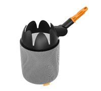 FISKARS OneClick Recolector de Fruta, Accesorio con Bolsa de Malla Suave | Cambio Sin Esfuerzo en 1 Clic, Lavable a Máquina, Negro y Naranja, 1080692