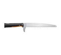 Fiskars OneClick Sierra de Jardín | Fácil cambio con un solo clic, también se puede utilizar como sierra de mano, negro/naranja, 1080691