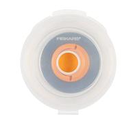 Original Fiskars Cuchilla de recambio, Cuchilla de cúter de titanio para cortes en zig zag, Incl. sujeción de cuchilla, Ø 45 mm, Acero con revestimiento de titanio, 1066045