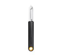 Fiskars Pelador Functional Form 1079907 – Cuchilla fija de acero inoxidable, mango negro/naranja