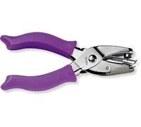 FISKARS Perforadora Manual, para círculos medianos, para diestros y Zurdos | lila, 1003817