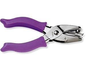 FISKARS Perforadora Manual, para círculos medianos, para diestros y Zurdos | lila, 1003817