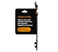 Fiskars Pértiga telescópica bypass a batería, Sin batería | Para ramas frescas de hasta Ø 32 mm, Hasta 1.500 cortes por carga, Mango telescópico 2,5 - 4 m, Alcance 6 m, 1082341