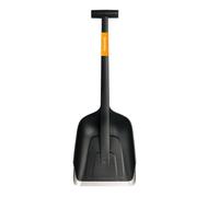 Fiskars Plus Pala de Nieve para Coche, Pala de Nieve compacta con Mango en T y Borde de Acero Inoxidable, 63 cm, 1079857
