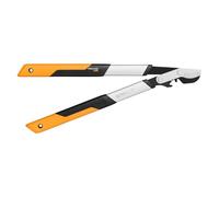 Fiskars Podadera con cuchilla bypass para madera verde, Sistema de cremallera PowerGear X, Talla S, Diámetro de corte: 3,8 cm, Cuchillas de acero templado con cubierta antiadherente, Longitud: 57 cm, Negro/Naranja, LX92, 1020186