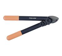Fiskars Podadera con yunque PowerGear II L31 - corte 3,5 cm, acero templado, 39 cm, negro/naranja