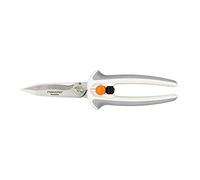 Fiskars PowerCut Tijeras de Cortar, Acero Inoxidable, Blanco/Gris, 8 in. Easy Action Snip
