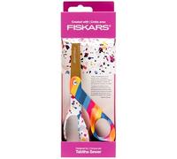 Fiskars Premier Designer Tijeras de 20 cm, para adultos, multiusos, con cuchillas de acero inoxidable para oficina, escuela, hogar, artes y manualidades, regalos para mujeres, Sew Bold