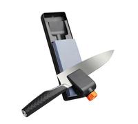 Fiskars Premium, Set de afilado con piedra al agua, Grano 1000/5000 | Guía angular 26 grados, Cuero de pulido, Estuche incluido, Soporte antideslizante, Para un filo especialmente liso