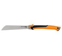 Fiskars Pro Sierra de tracción plegable, Longitud de la hoja de sierra: 25 cm, 13 TPI, Negro/naranja, PowerTooth, 1062933