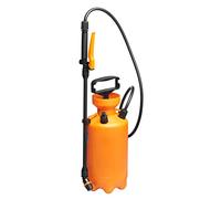 Fiskars Pulverizador a presión, Para tratamientos de plantas a base de agua, Patrón de pulverización ajustable, Válvula de seguridad para la estabilidad de la presión, 5 l, Negro/Naranja, 1025934