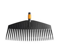 Fiskars Rastrillo para hojas, cabeza de la herramienta, 25 dientes, Longitud: 50 cm, dientes de plástico, Negro/Naranja, QuikFit, 1000642
