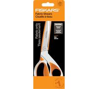 Fiskars RazorEdge Tijeras de tela - Tijeras de tela resistentes de 9 pulgadas con mango ergonómico SoftGrip, cuchillas de acero inoxidable de grado premium