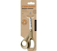 Fiskars ReNew Tijeras de cocina, Longitud: 21 cm, Acero inoxidable/plástico reciclado, Fabricado con materiales 100% reciclables, 1062543