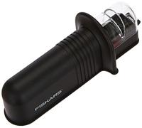 Fiskars Roll-Sharp Afilador de cuchillos con piedra de cerámica, Plástico, Negro, Essential, 8x3x10 cm, 1023811