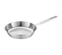 FISKARS Sartén, Ø 24 cm, All Steel pure, Sartén Sin Recubrimiento | Acero inoxidable, Color: Plateado, 1065627