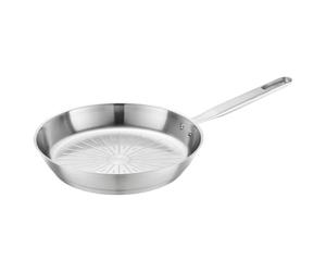 FISKARS Sartén, Ø 28 cm, All Steel pure, Sartén Sin Recubrimiento | Apta para todas las placas de cocción, acero inoxidable, All Steel, plata, 1065628