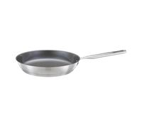 Fiskars Sartén, Ø 24 cm, Con revestimiento, Apta para todas las placas de cocción, Acero inoxidable reciclado, All Steel, Plateado, 1064743