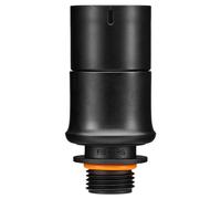 FISKARS Set de adaptadores para riego de precisión | Para conectar pistolas de pulverización (cabezales) con bases de rociador de estaca, Comfort, negro/naranja, 1070579