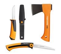 Fiskars Set de Camping, Hacha de recreo X5-XXS, 23 cm
