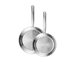 Fiskars Set de sartenes All Steel Pure 2 piezas