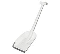 Fiskars SnowXpert Pala de nieve para el coche, Longitud: 63 cm, Material sintético reforzado con fibra de vidrio con bordes de aluminio, Blanco, 1019347