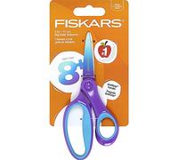 Fiskars Softgrip 6" Big Kids Scissors for Ages 8-11, Scissors for School or Crafting, Turquoise-Purple Ombre