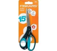 Fiskars Softgrip - Tijeras para adolescentes de 8 pulgadas, a partir de 15 años, purpurina azul