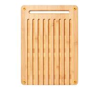 Fiskars Tabla de cortar de bambú, Functional Form, Con dos caras | Tamaño: 35 x 25 x 1,5 cm, bambú, 1059230
