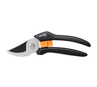 Fiskars Tijera de podar Solid™ bypass P121 Ø 20 mm | Cuchillas de acero con revestimiento antiadherente, mangos FibreComp, negro/naranja, sólido, P121, 1057160