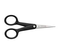 Fiskars Tijeras de Costura ReNew, Longitud: 12,4 cm | Acero inoxidable reciclado/plástico reciclado, molde funcional, negro, 1074541