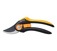 Fiskars Tijeras de jardín SmartFit P541 Plus, Recubrimiento antiadherente, 20,1 cm, Negro/Naranja