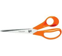 Fiskars Tijeras de jardín S90, Longitud: 21 cm, Hojas de acero inoxidable/Mango de Plástico, Clásicas, Naranja, 1001539