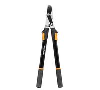 Fiskars Podadera telescópica bypass L13 Ø45 mm, mango 63–83 cm, antiadherente Negro/Naranja