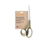 Fiskars - Tijeras de tela reciclada de 8 pulgadas, tijeras de manualidades sostenibles y afiladas para costura, manualidades y corte de tela, color beige