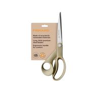 Fiskars Tijeras de tela reciclada de 9 pulgadas, tijeras sostenibles y afiladas para costura, manualidades y corte de tela, color beige