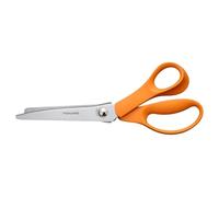 Fiskars Tijeras dentadas, borde en zigzag, cuchillas de acero inoxidable de alta calidad para corte de precisión, costura y manualidades, tijeras de tela, 8 pulgadas