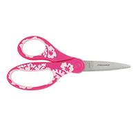 Fiskars Tijeras infantiles, 8+ años, 15 cm, Para diestros y zurdos, Acero inoxidable/Plástico, Rosa, 1027421