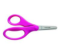 Fiskars Tijeras infantiles, A partir de los 6 años, Longitud: 13 cm, para diestros, Hoja de acero inoxidable/Mangos de plástico, 1003856