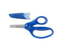 Fiskars Tijeras infantiles con funda protectora y borrador, 13 cm, Azul