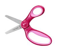 Fiskars Tijeras infantiles con funda protectora y borrador, 13 cm, Rosa
